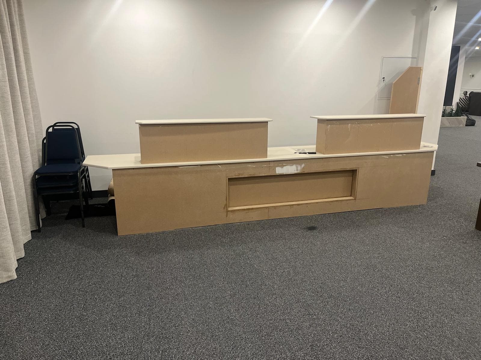 Reception Desk — Before → After before